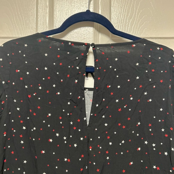 Yumi Kim Black Starts Print Chemise Dress Size Small - Picture 5 of 11